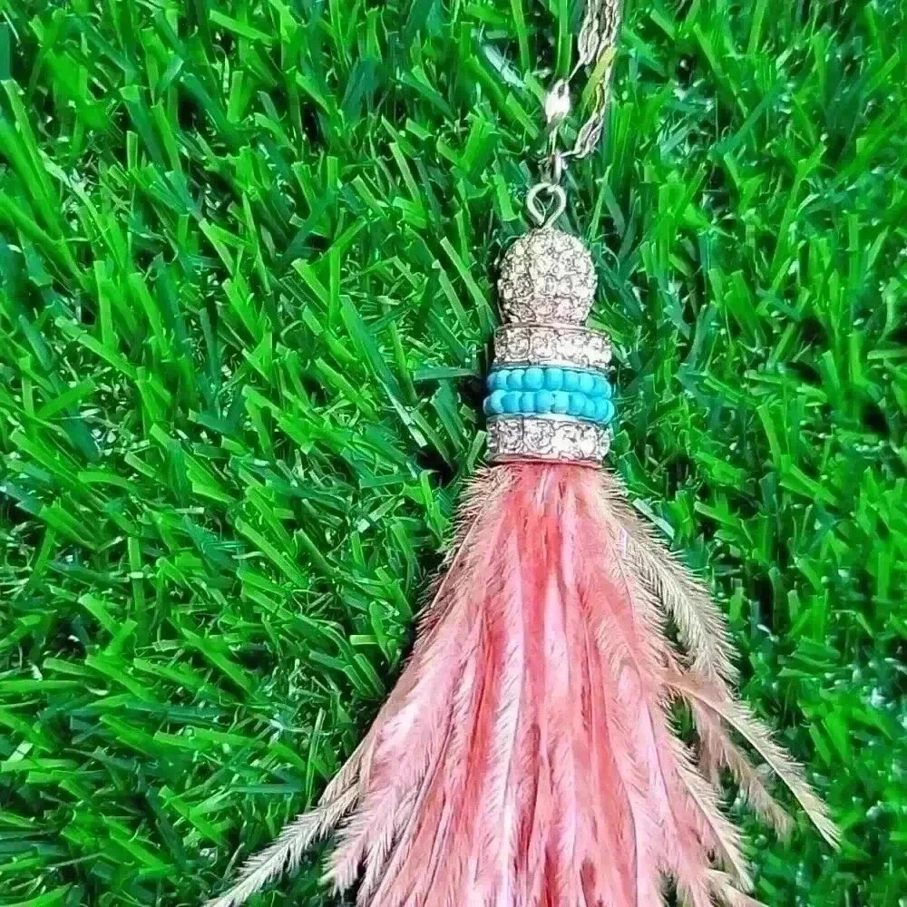 Long Length Feather Necklace - Picture 4 of 5